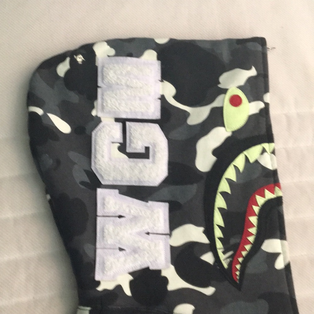 BAPE GITD CITY CAMO SHARK FULL ZIP HOODIE